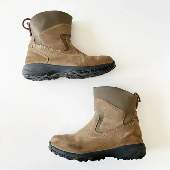 LL Bean Thinsulate Taupe Suede 8” Boot Men’s Size 11 Pull-on Style Neoprene Cuff - Picture 15 of 15